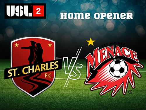 (USL2) St. Charles FC vs. Des Moines Menace poster