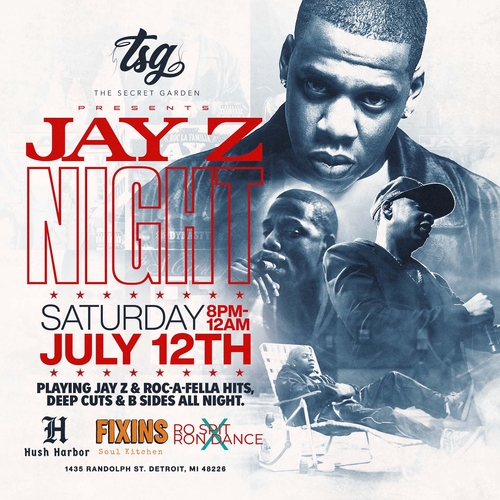 The Secret Garden Presents ......... JAY-Z  NIGHT poster