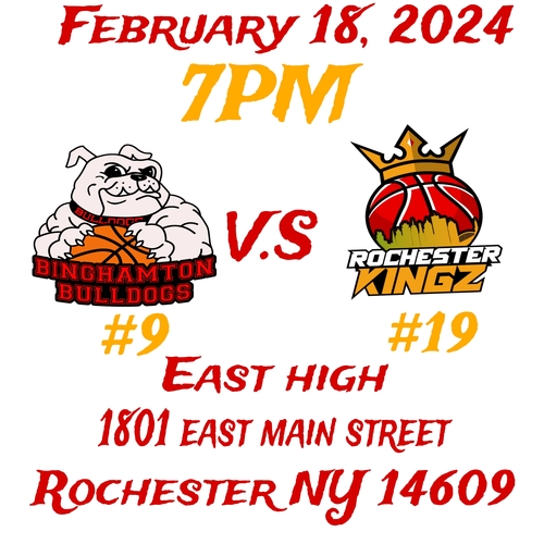 Binghamton Bulldogs Vs Rochester kingz poster