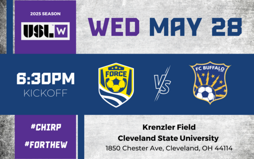 Cleveland Force SC vs FC Buffalo (W League 5/28/25)
