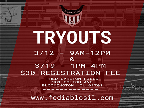 FC Diablos Tryouts poster