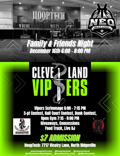 Vipers Family and Friends Night poster