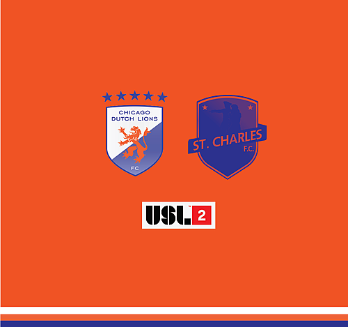 Chicago Dutch Lions FC USL 2  vs. St. Charles poster