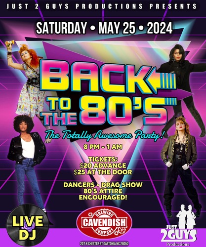 BACK TO THE 80s:The Totally Awesome PARTY! poster