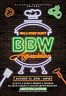 PipesWell Productions: BBW Appreciation BBQ & Strip Party poster