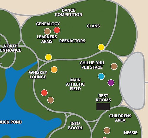 2018 Phoenix Scottish Games poster