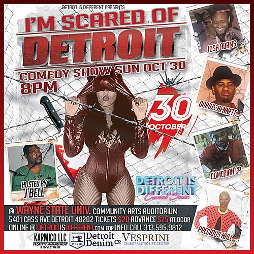 I'm Scared of Detroit Comedy Show poster