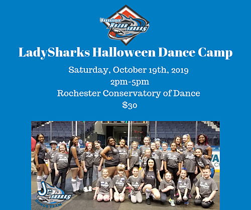 Jr Sharks Halloween Dance Camp poster