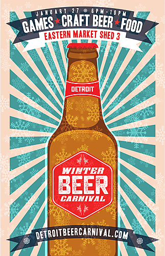 Detroit Winter Beer Carnival poster
