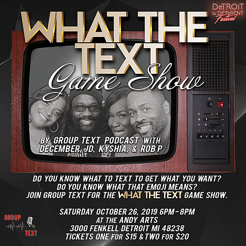 What the Text Game Show poster