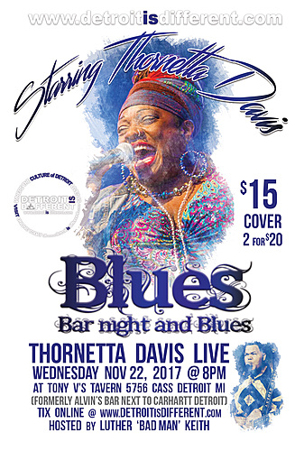 Thornetta Davis Live: Blues & Bar Night poster