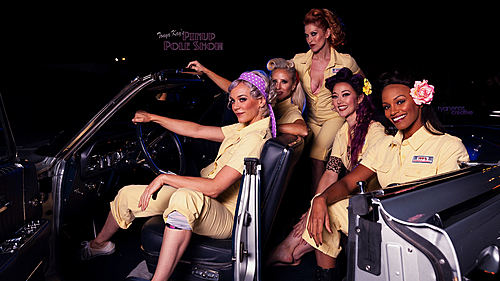 June 1st, Pinup Pole Show and classic car cruise-in, North Hollywood image