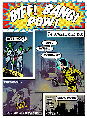 Biff! Bang! Pow!: An Improvised Comic Book poster