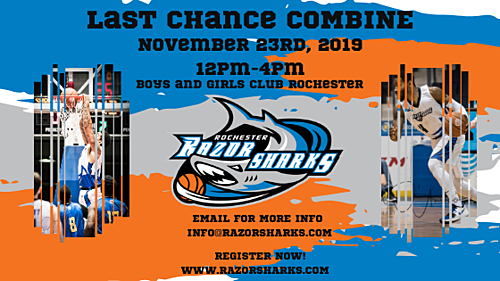 Rochester RazorSharks Open Combine   poster