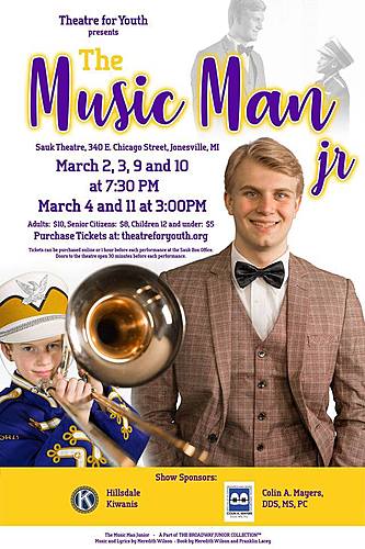 Theatre for Youth presents.....The Music Man Jr. poster