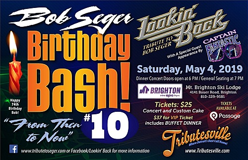 Bob Seger Birthday Bash 10 poster