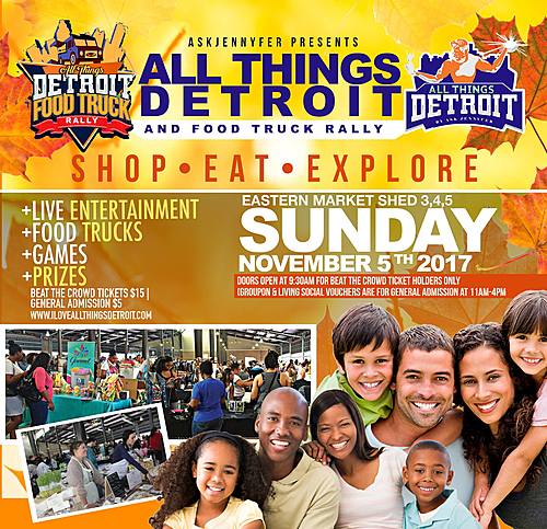 All Things Detroit & Food Truck Rally at Eastern Market poster