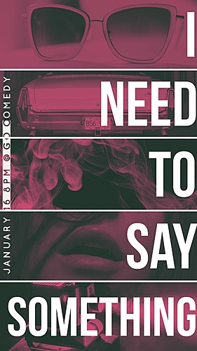 I Need to Say Something poster