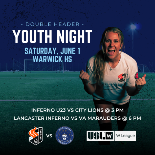 Womens Pro Am Soccer Double Header - Youth Night poster