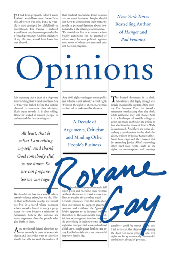 Roxane Gay with Tommy Orange / Opinions poster