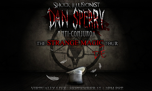 Shock Illusionist Dan Sperry : VIRTUAL SHOW : The Strange Magic de^Tour poster
