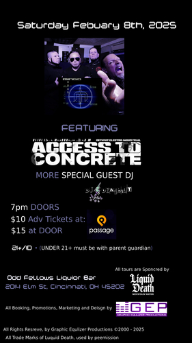 Mingo Indus, Acess to Concrete and DJ DeadBolt poster