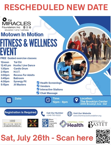 Motown in Motion: Health and Wellness (**Rescheduled date**)