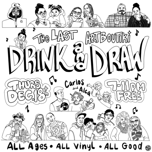 The LAST Drink and Draw:/ Dan Vado Book Signing poster