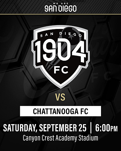 1904 FC vs Chattanooga FC poster
