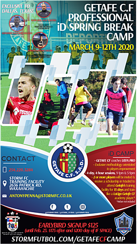 Getafe CF Professional iD Spring Break Camp poster