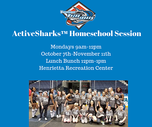 Monday ActiveSharks™ Homeschool Program  poster