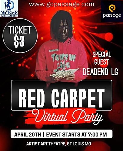 RED CARPET VIRTUAL PARTY poster