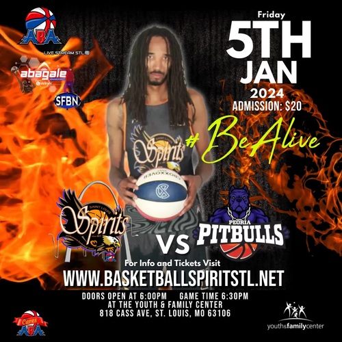 #BeAlive Tour: St. Louis Spirits Clash with Peoria Pitbulls poster