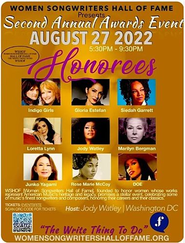 2022 Women Songwriters Hall of Fame  poster