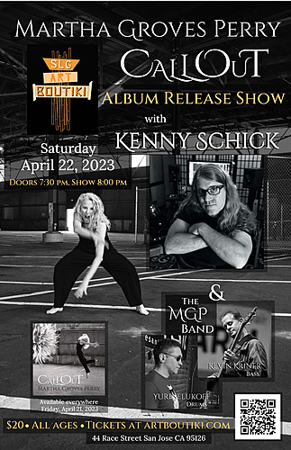 Martha Groves Perry Callout Album Release Show w/ Kenny Schick poster