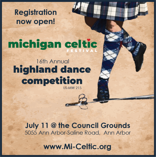 16th Annual Michigan Celtic Festival Highland Dance Competition US-MW215 poster