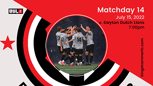 KHFC v. Dayton Dutch Lions FC - USL2 - Friday 7/15 at 7:00pm image