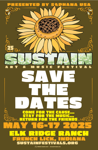 2025 Sustain Art & Music Festival poster