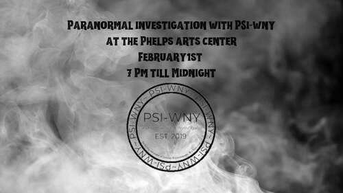Paranormal investigation w/PSI-WNY poster
