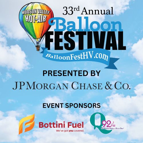 The 33rd Annual JPMorgan Chase Hudson Valley Hot-Air Balloon Festival  poster