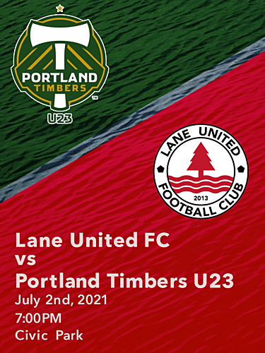 vs Timbers U23, July 2nd poster