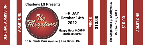 The Megatones Rock Los Gatos poster