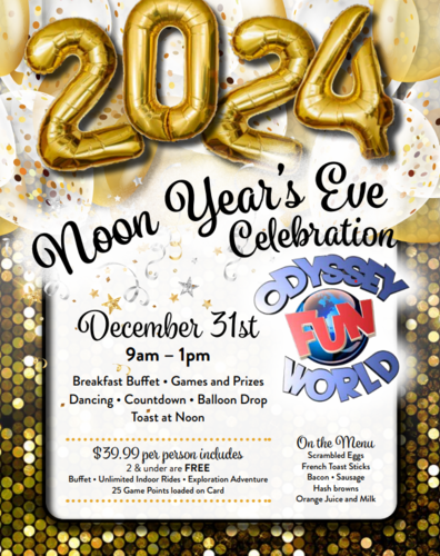 2024 Noon Year's Eve Celebration poster