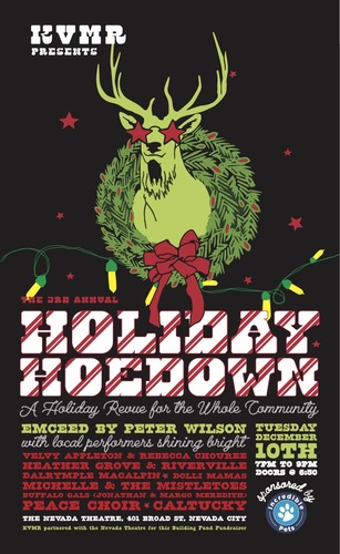 2025 KVMR HOLIDAY HOEDOWN poster