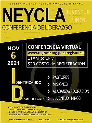 NEYCLA: ID VIRTUAL/Church of God Northeast Spanish Region poster