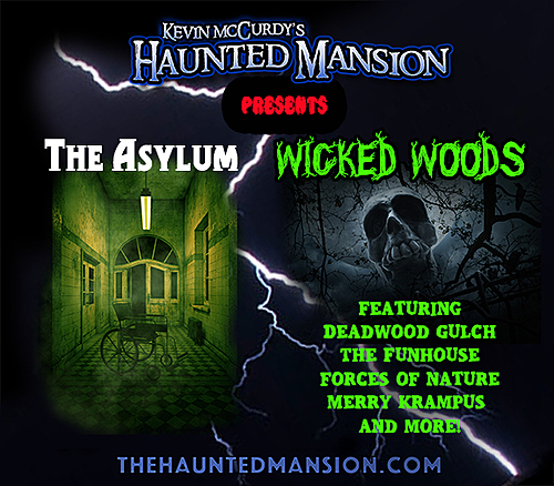Kevin McCurdy's Haunted Mansion -   2022  All New Asylum & The Wicked Woods  poster