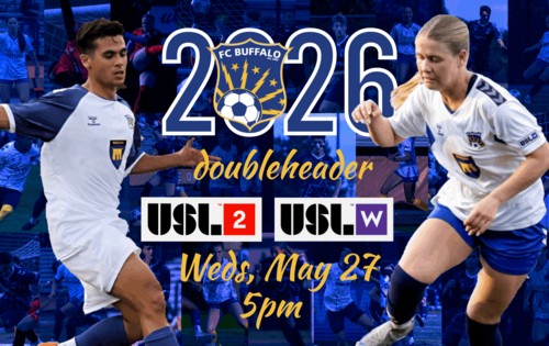 FC Buffalo men vs Erie Sports Center -- USL League Two regular season poster