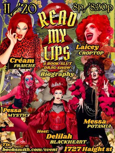 Read My Lips: A Book Slut Drag Show poster