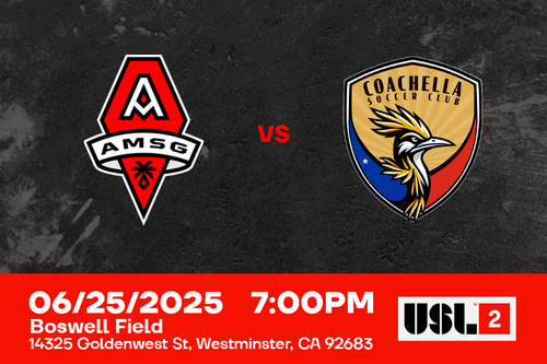 USL Two - Match 8 - AMSG FC v Coachella SC poster