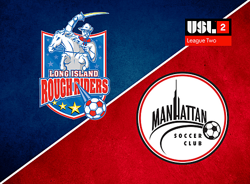 USL2 Long Island Rough Riders vs. Manhattan poster